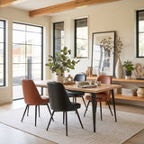 Keppel Black Swivel Dining Chair (Set of 2) by Zuomod at Eve Furniture