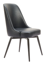 Keppel Black Swivel Dining Chair (Set of 2) by Zuomod at Eve Furniture