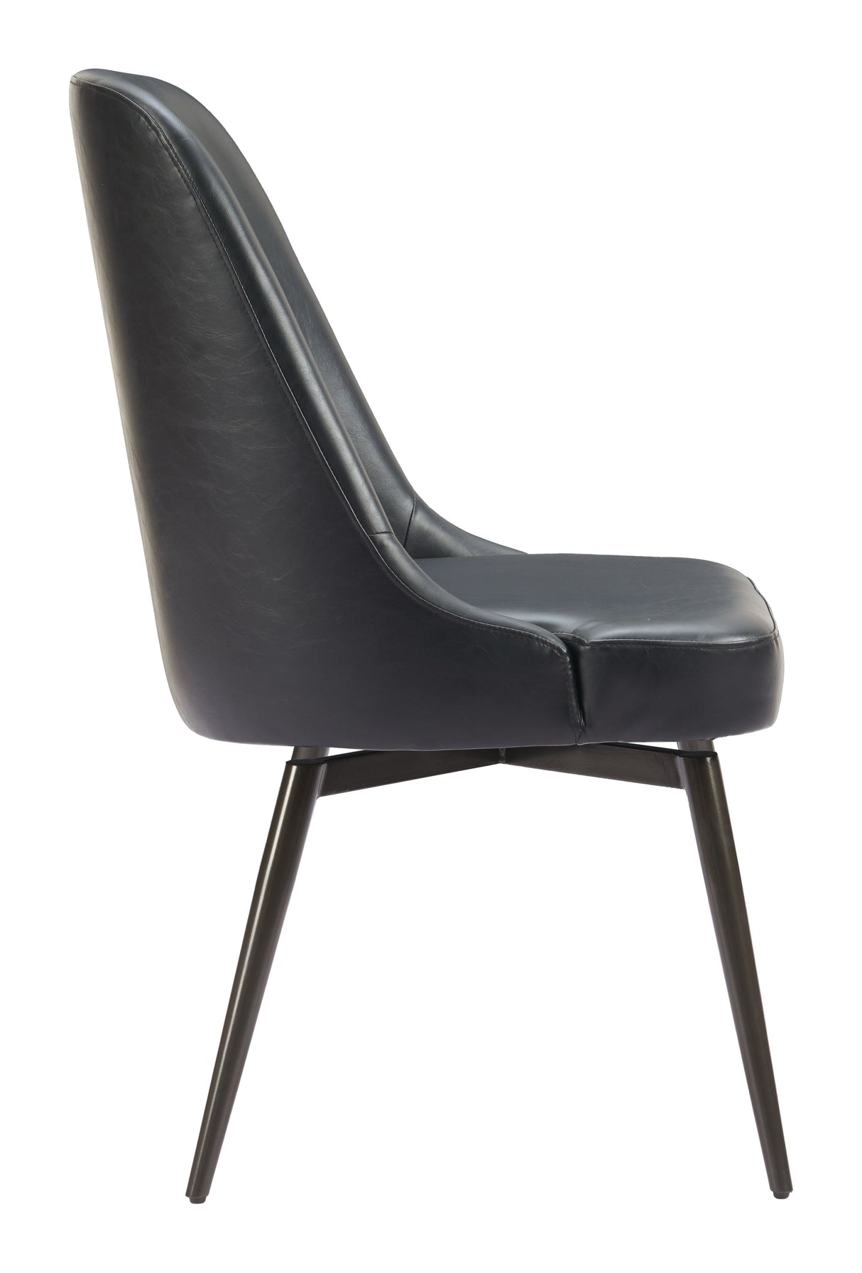 Keppel Black Swivel Dining Chair (Set of 2) by Zuomod at Eve Furniture