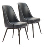 Keppel Black Swivel Dining Chair (Set of 2) by Zuomod at Eve Furniture