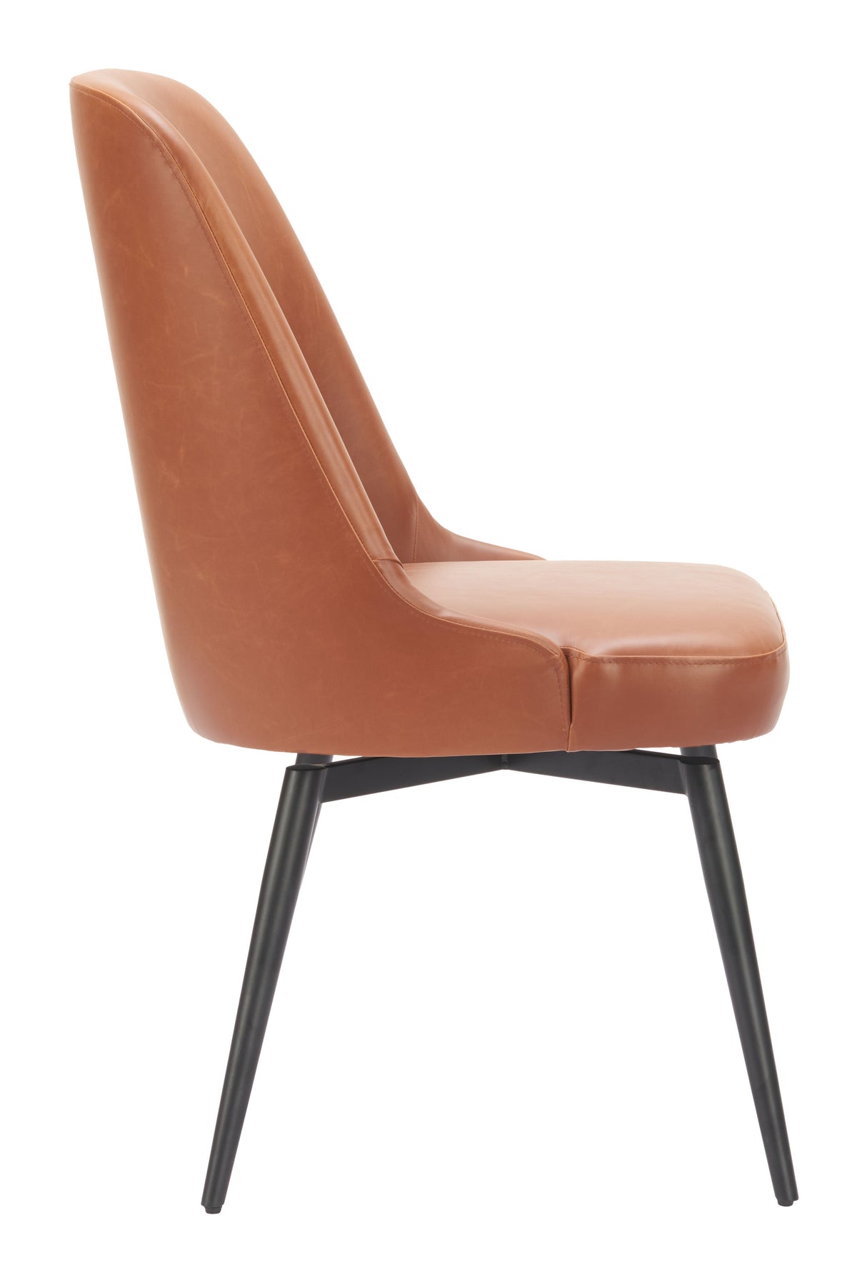 Keppel Brown Swivel Dining Chair (Set of 2) by Zuomod at Eve Furniture