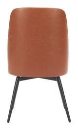 Keppel Brown Swivel Dining Chair (Set of 2) by Zuomod at Eve Furniture