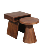 Keppler Brown 2-Piece Nesting Tables by Crestview at Eve Furniture