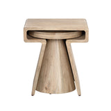 Keppler Natural Brown 2-Piece Nesting Tables by Crestview at Eve Furniture