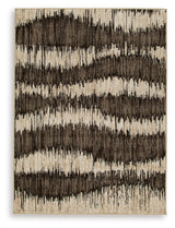 Keradon Cream/Brown Large Rug