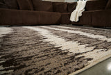 Keradon Cream/Brown Large Rug