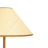 Keria Natural Vegan Leather and Raffia Designer Floor Lamp by TOV Furniture at Eve Furniture