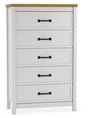 Kerisden White/Brown Chest of Drawers by Ashley at Eve Furniture