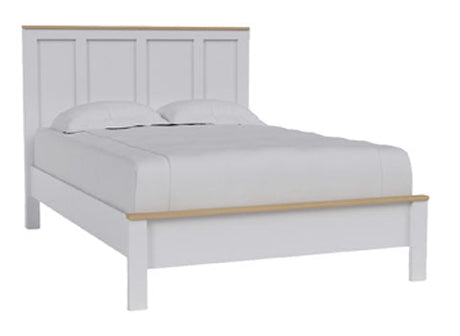 Kerisden White/Brown Full Panel Complete Bed Frame by Ashley at Eve Furniture