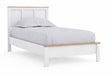 Kerisden White/Brown Twin Panel Complete Bed Frame by Ashley at Eve Furniture