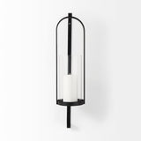 Kero Black Metal Wall Candle Holder by Mercana at Eve Furniture