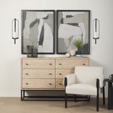 Kero Black Metal Wall Candle Holder by Mercana at Eve Furniture