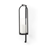 Kero Black Metal Wall Candle Holder by Mercana at Eve Furniture