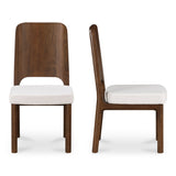 Kerr Ash Beige Dining Chair Walnut Stained (Set of 2) by MOES at Eve Furniture