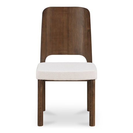 Kerr Ash Beige Dining Chair Walnut Stained (Set of 2) by MOES at Eve Furniture