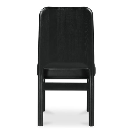 Kerr Black Dining Chair Vegan Leather (Set of 2) by MOES at Eve Furniture