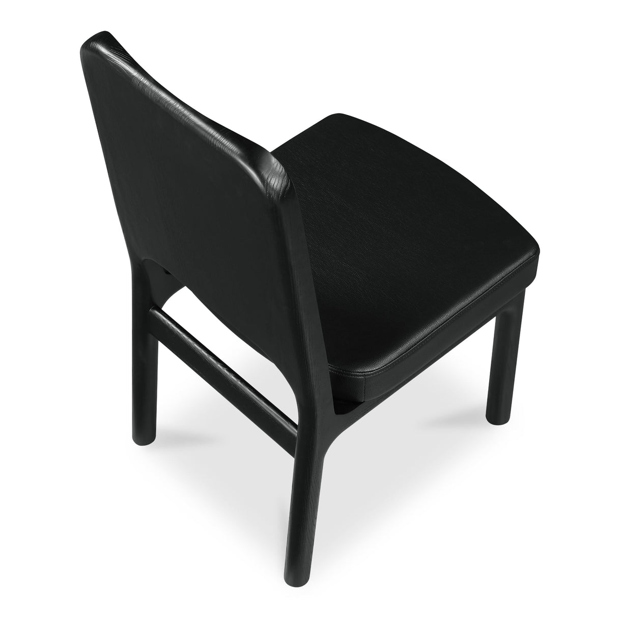Kerr Black Dining Chair Vegan Leather (Set of 2) by MOES at Eve Furniture