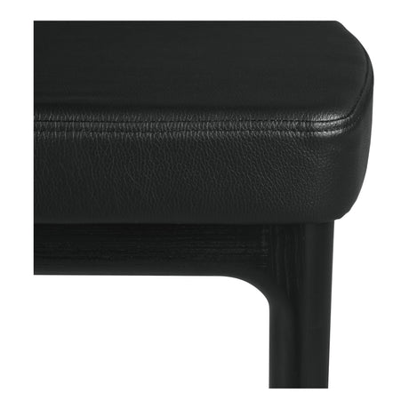 Kerr Black Dining Chair Vegan Leather (Set of 2) by MOES at Eve Furniture