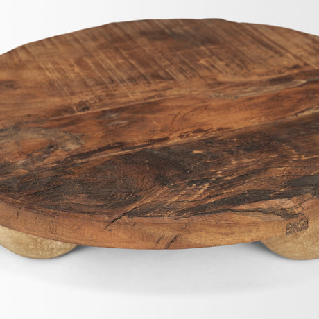 Kerra Small Solid Reclaimed Wood Tray by Mercana at Eve Furniture