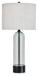 Kerrbrook Clear/Black Table Lamp by Ashley at Eve Furniture