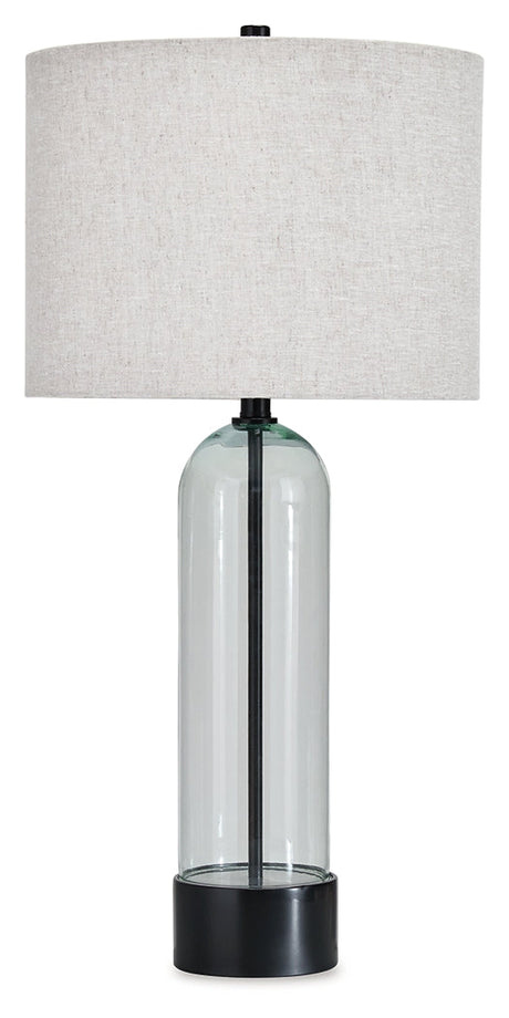 Kerrbrook Clear/Black Table Lamp by Ashley at Eve Furniture