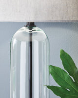 Kerrbrook Clear/Black Table Lamp by Ashley at Eve Furniture