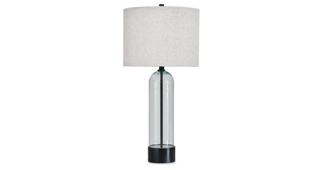 Kerrbrook Clear/Black Table Lamp by Ashley at Eve Furniture
