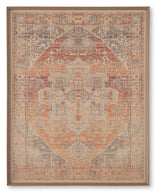 Kerrickson Red/Orange/Blue Wall Art by Ashley at Eve Furniture