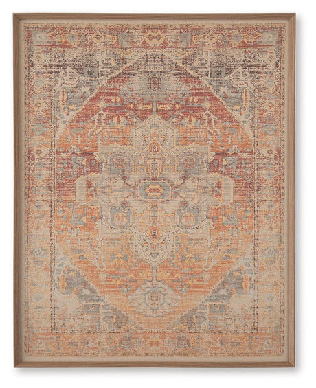 Kerrickson Red/Orange/Blue Wall Art by Ashley at Eve Furniture