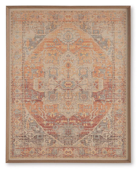 Kerrickson Red/Orange/Blue Wall Art by Ashley at Eve Furniture