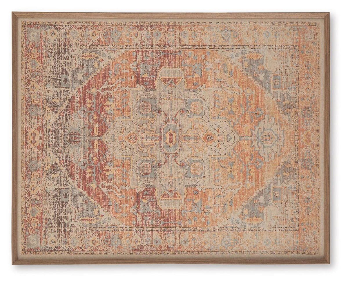 Kerrickson Red/Orange/Blue Wall Art by Ashley at Eve Furniture