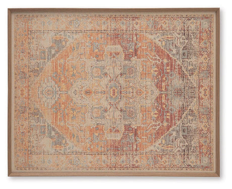 Kerrickson Red/Orange/Blue Wall Art by Ashley at Eve Furniture