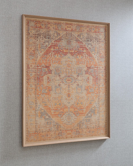 Kerrickson Red/Orange/Blue Wall Art by Ashley at Eve Furniture