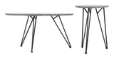 Kerris Gray & Black Coffee Table Set (2-Piece) by Zuomod at Eve Furniture