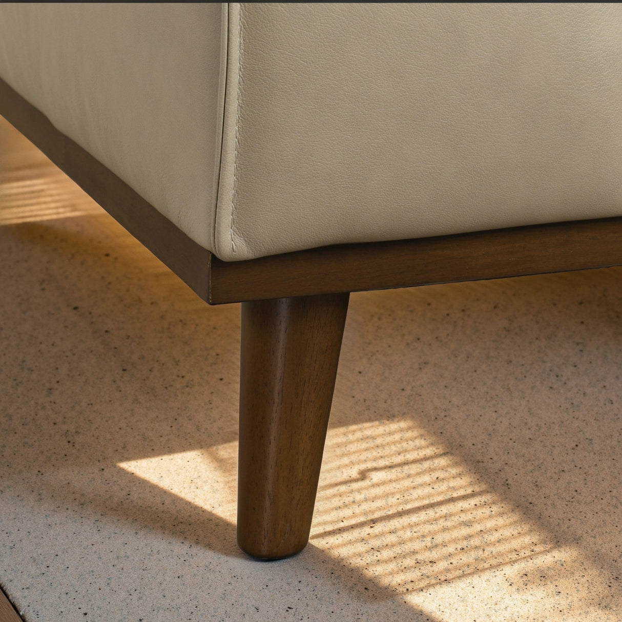 Kerrville Beige Leather Right Sectional Sofa by Ashcroft Imports at Eve Furniture