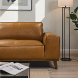 Kerrville Tan Leather Left Sectional Sofa by Ashcroft Furniture at Eve Furniture