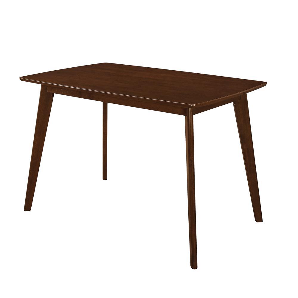 Kersey Chestnut Dining Table with Angled Legs by Coaster at Eve Furniture