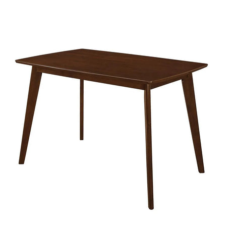 Kersey Chestnut Dining Table with Angled Legs by Coaster at Eve Furniture