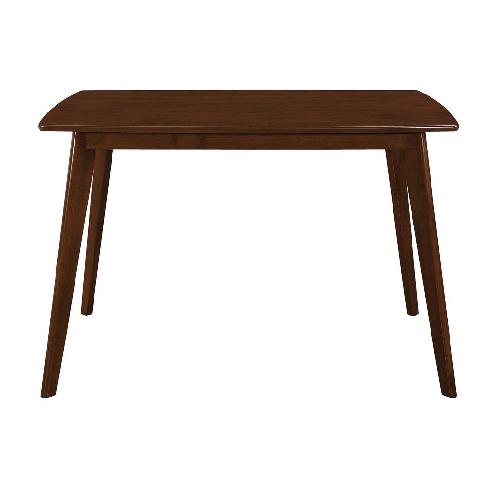 Kersey Chestnut Dining Table with Angled Legs by Coaster at Eve Furniture