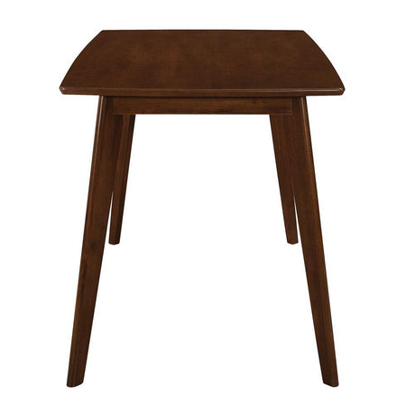 Kersey Chestnut Dining Table with Angled Legs by Coaster at Eve Furniture