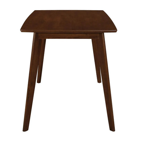 Kersey Chestnut Dining Table with Angled Legs by Coaster at Eve Furniture