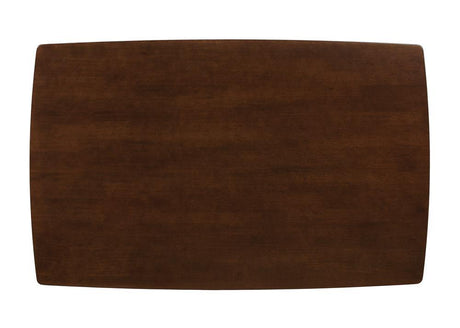 Kersey Chestnut Dining Table with Angled Legs by Coaster at Eve Furniture