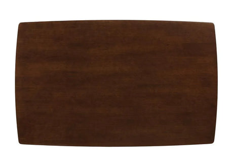 Kersey Chestnut Dining Table with Angled Legs by Coaster at Eve Furniture