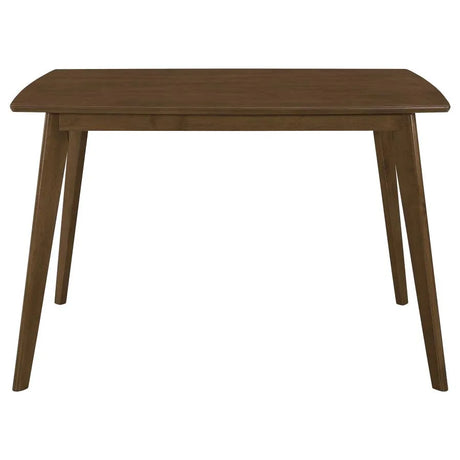 Kersey Chestnut/Tan 5-Piece Rectangular Dining Set by Coaster at Eve Furniture