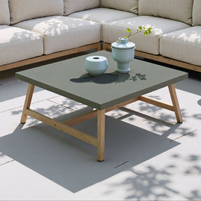 Kert Gray Outdoor Coffee Table by Zuomod at Eve Furniture