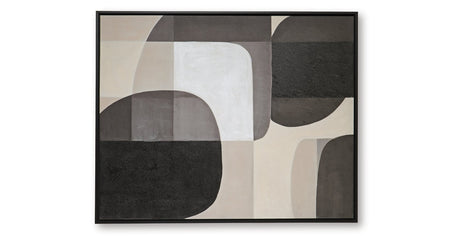 Kesleigh Black/White Wall Art by Ashley at Eve Furniture
