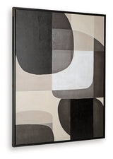 Kesleigh Black/White Wall Art by Ashley at Eve Furniture