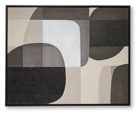 Kesleigh Black/White Wall Art by Ashley at Eve Furniture