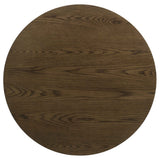 Kessler Brown 2-piece Round Sculptural Wood Coffee Table Set by Coaster at Eve Furniture