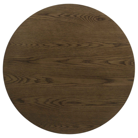 Kessler Brown 3-piece Round Sculptural Wood Coffee Table Set by Coaster at Eve Furniture